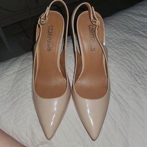 Nude cosmopolitan 5" slingback pumps